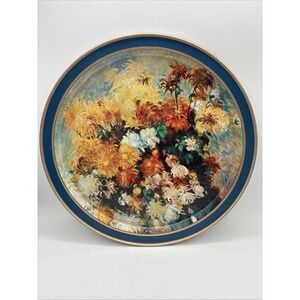 Renoir Guildcraft "Bouquet Of Chrysanthemums" Reproduction Metal Tray